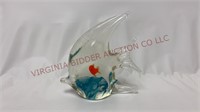 Art Glass Angel Fish Shaped Paperweight