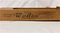 WWII "War-Alerte" Air Raid Warden Use Wooden Alarm