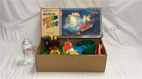 Vintage Tumbling Loco Toy Train w Box