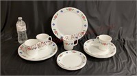 Corelle by Corning Quilt Pattern Dinnerware ~ 16pc