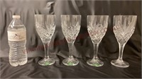 Shannon Crystal Wine Glasses / Stemware ~ Set of 4