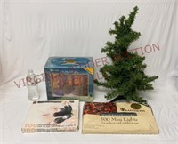 24" Tabletop Artificial Tree & Christmas Lights