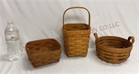 1990s Longaberger Baskets ~ Small ~ 3