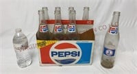 Vintage Old Dominion 16oz Pepsi Bottles & Carrier