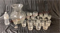 Princess House Vase, Assorted Stemware & Glasses