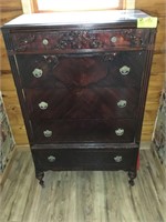 Vintage 5 Drawer Chest on casters 34 x 18 x 55