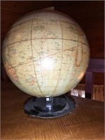 Vintage Globe "Terrestrial" Damage to Base