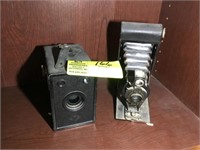 Vintage AQFA & #2 ft Folding Brownie Cameras