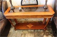 Beautiful Inlaid Look Sofa or Entry Hall Table