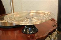 Manhattan Glass Pedestal Cake Plate