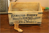 Unique Shoe Shine Box & Cowboy Boot