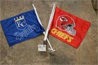 KC Royals & Chiefs Window Flags