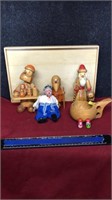 COLLECTION OF HOLLAND MADE WOOD CARVED FIGURINES