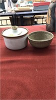 2PC. OF SIGNED POTTERY