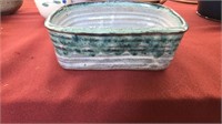 SIGNED POTTERY SERVING DISH