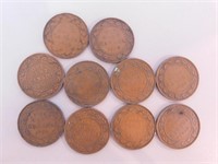 Monnaie Canada lot 10x gros sous 1920