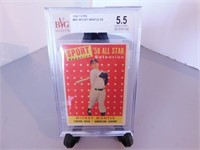 Carte baseball Mickey Mantle 1958 Topps gradé 5.5