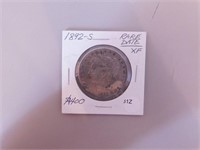 Monnaie USA $1 Morgan 1892-S gradé XF argent 0.901