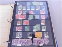 Cartable contenant  centaines timbres USA usagés
