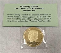 Donald J Trump Freedom / 2nd Amendment Medallion