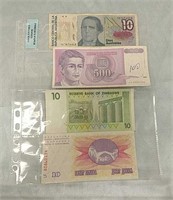 Foreign Paper Money Collection