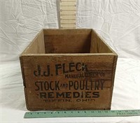 Stock & Poultry Remedies Wooden Shipping Crate