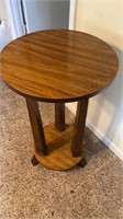 Wooden plant stand. 3 legs