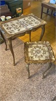 Set of gold tables