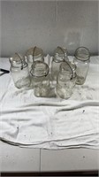 6 glass mason jars