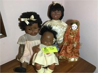 GROUP OF VINTAGE AFRICAN AMERICAN DOLLS