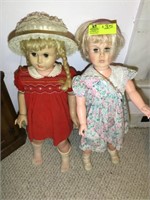PAIR OF 36" TALL BABY DOLLS