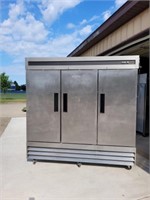 Metalfrio 3 door commercial stainless steel
