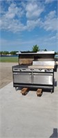 Garland LPG 4 burner range/ griddle / double oven