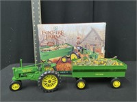 1997 ERTL Diecast John Deere Model B & Wagon