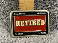 Retired Belt Buckle - USA