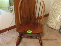 Maple sewing rocker