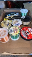 Fishing line box lot