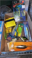 Fishing lures and tackle lot