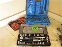 Drill bit set-socket set-allen wrench lot