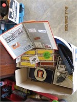 Cigar boxes- lic. tags- adv items lot