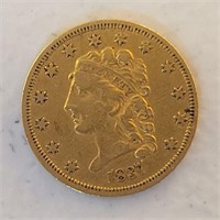 1837 $2 1/2 Gold Coin