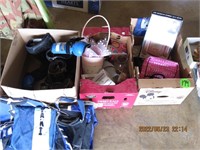 3 Misc. box lots- riding gear-misc
