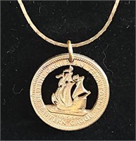 1955 Pierced Coin Necklace