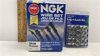 NEW LUG N LOCK KIT & NGK VOLVO 5 WIRE SET