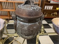 POTTERY JAR WITH LID
