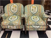 SET OF 2 UPHOLSTERED CHAIRS