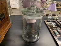 GLASS CANDY JAR