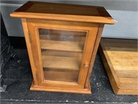 SMALL WOODEN TRINKET CABINET