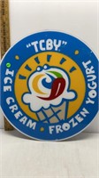 TCBY FROZEN YOGURT ICE CREAM 21" SIGN