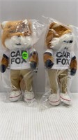 2 NEW-10" TALL CAR FOXES (SHOW ME THE CARFAX)